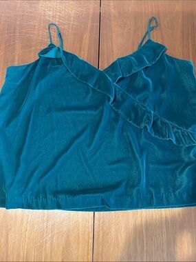 Emerald Green Velvet Cami